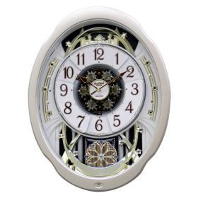 Moving Face Pendulum Wall Clock - Plays Melodies Every Hour