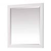 32-in x 28-in Bathroom Wall Mirror with White Solid Wood Frame