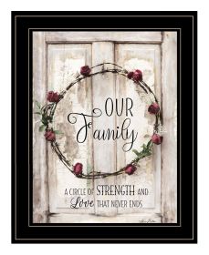 "Our Family" by Lori Deiter, Ready to Hang Framed Print, Black Frame