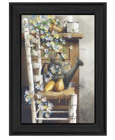 "Pick of the Day" by Artisan John Rossini, Ready to Hang Framed Print, Black Frame