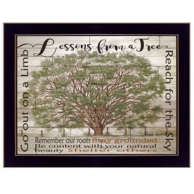 "Lessons from a Tree" by Cindy Jacobs, Ready to Hang Framed Print, Black Frame