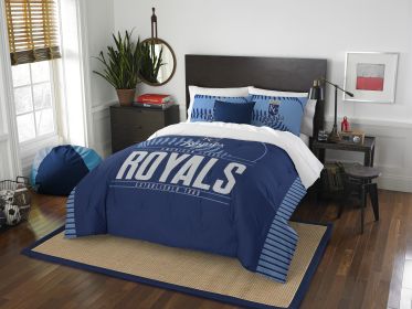 Royals OFFICIAL MLB "Grand Slam" Full/Queen Printed Comforter Set