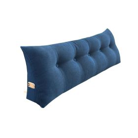 SOGA 100cm Blue Triangular Wedge Bed Pillow Headboard Backrest Bedside Tatami Cushion Home Decor