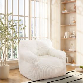 Bean Bag Chairs for Adults Oversize Bean Bag Sofa Chair with High Density Memory Foam Bean Bag Chair Lazy Chair with Armrest
