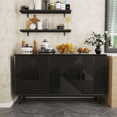 1pc Buffet Cabinet With Storage, Modern Accent Buffet Cabinet 1pc Buffet Cabinet With Storage, Modern Accent Buffet Cabinet