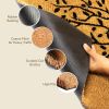 Extra Large Floor Mat for Patio Tree Print Beige 47x22 inch Decor Coco Coir Mats with PVC Backing Non Slip Mat for Farmhouse and Home Decor Rustic Pat