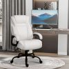 Big and Tall 400lbs Executive Office Chair with Wide Seat, Computer Desk Chair with High Back PU Leather Ergonomic Upholstery