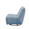 Lazy Luxury in a Small Space: Modern Rotatable Lounge Chair with Side Pocket, Perfect for Reading & Relaxing in Style