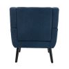 Modern Soft Linen Material Ergonomics Accent Chair Living Room Chair Bedroom Chair Home Chair With Black Legs For Indoor Home