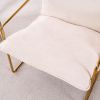 2 Chairs in 1 Box, Upholstered Hanging Armchair with Arm PocketsMetal frame, gold-plated craftsmanship