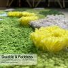 Moss Green Bath Mat Cute Bathroom Rugs Non-Slip Aesthetic Microfiber Fleece Soft Shaggy Shower Mat Moss Carpet (40x20'')