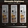 3 Color Lighting Mirror with LED Lights, 64"x21" Lighted Floor Standing Mirror with Stand