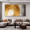 Hand Painted Oil Painting Abstract Gold Texture Oil Painting on Canvas Original Minimalist Art Golden Decor Custom Painting Living Room Home Decor