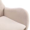 Velvet Fabric Padded Seat Rocking Chair With High Backrest And Armrests